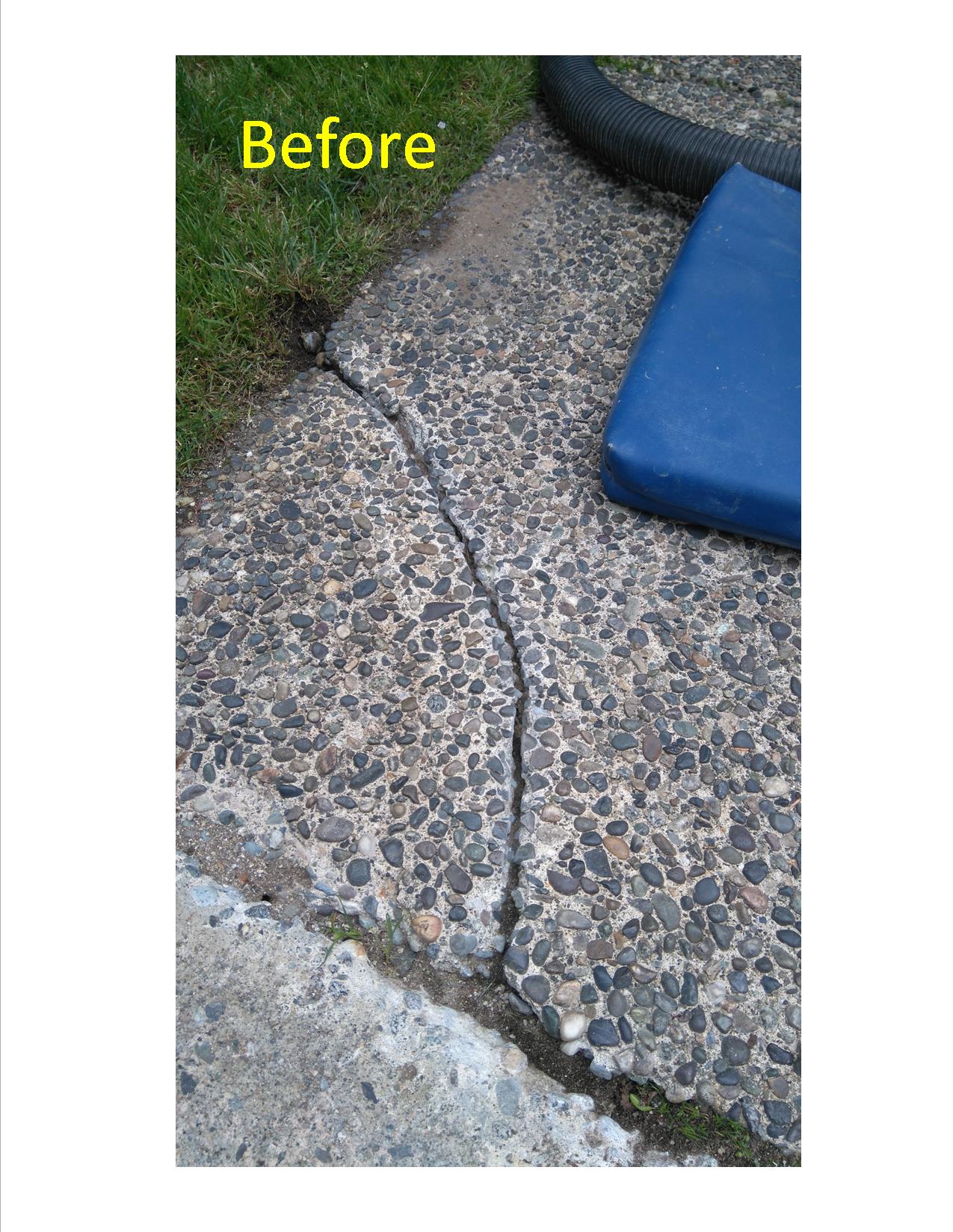 Concrete Crack repair before